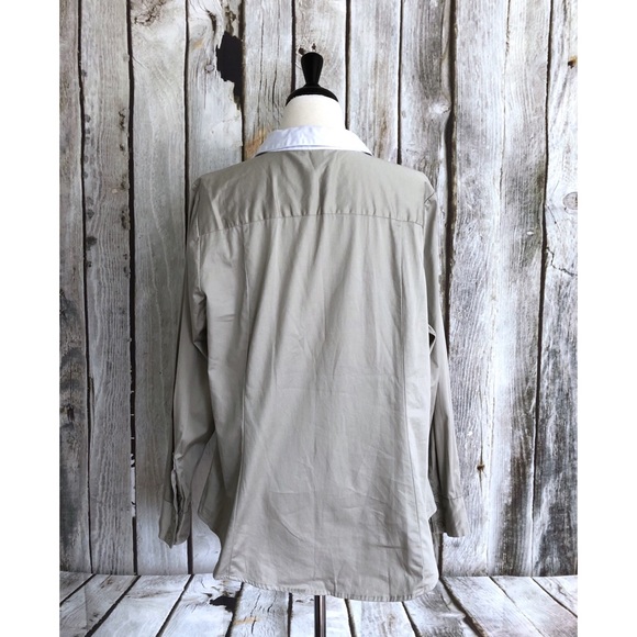 Lane Bryant Placket Front Collared Button Up Shirt - Picture 2 of 3